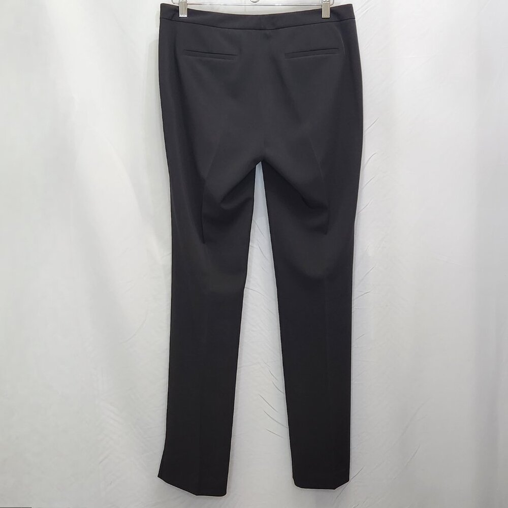 T Tahari Dress Pants Womens 8 Black Trousers Office Preppy Side Slits Office S08 - Picture 2 of 7